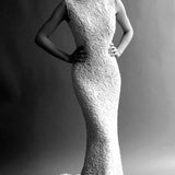 Bridal - standing studio shot wedding dress