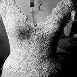 Bridal lace on mannequin